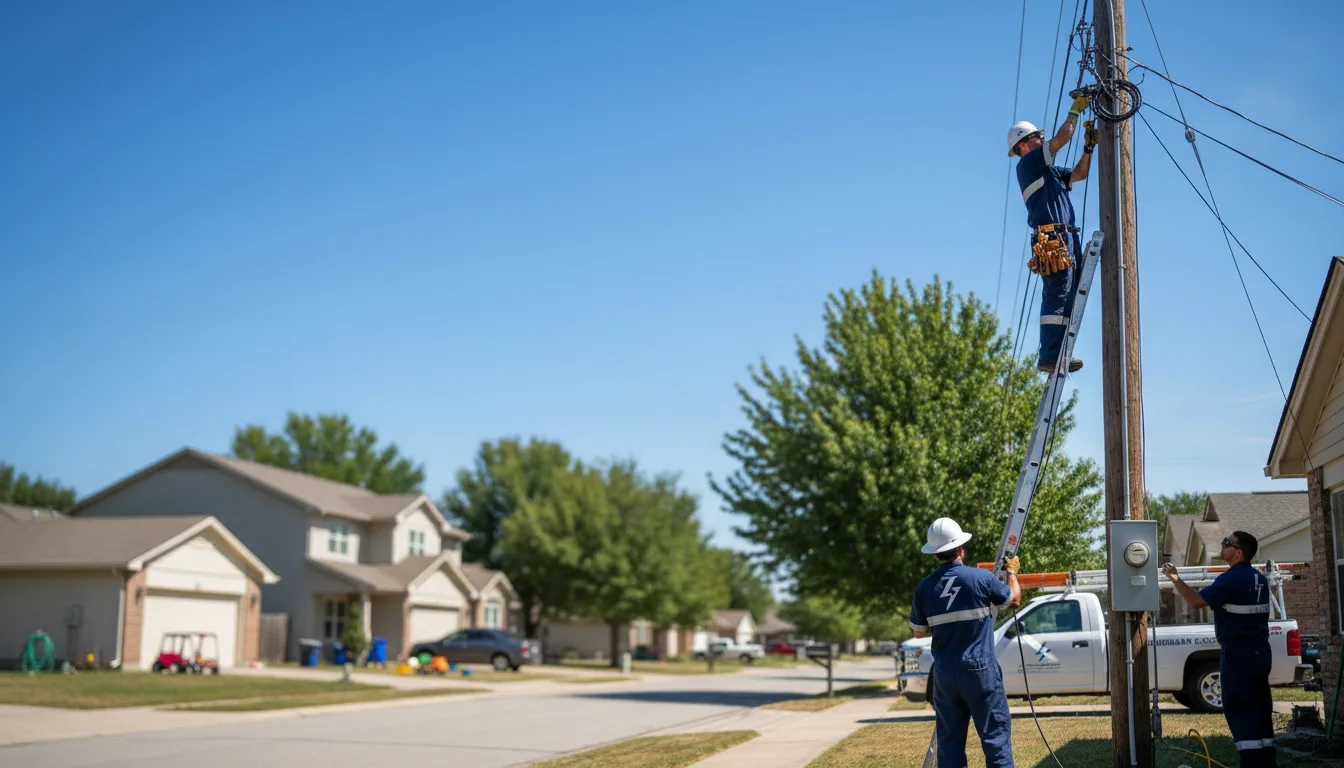 Residential electrician providing installation services in Congerville, IL